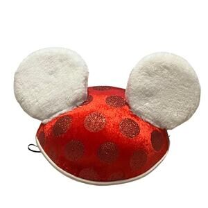 Disney Furry Mickey Ear Red Polkadot Hat
